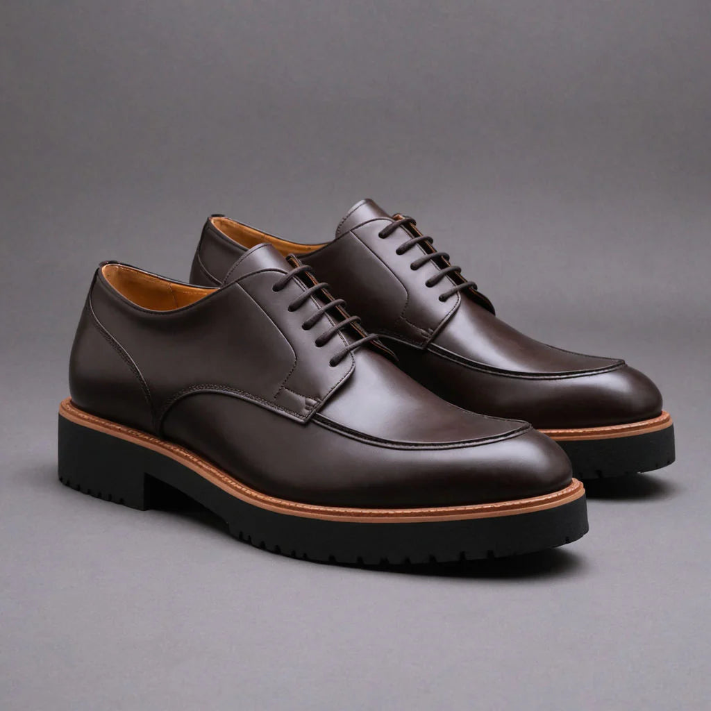 Leather Orion Chunky Derby Shoes