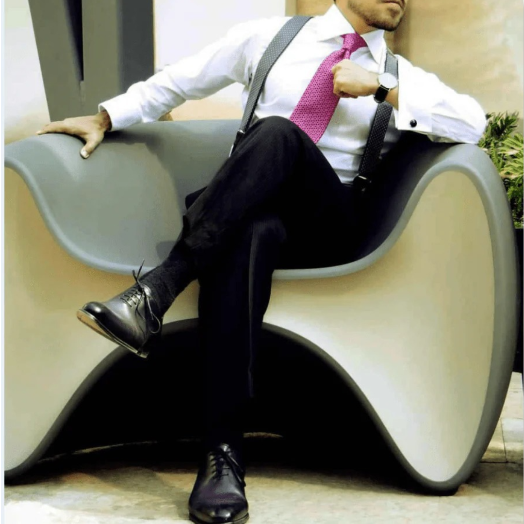 luxury eggplant leather wholecut brogue shoes for men