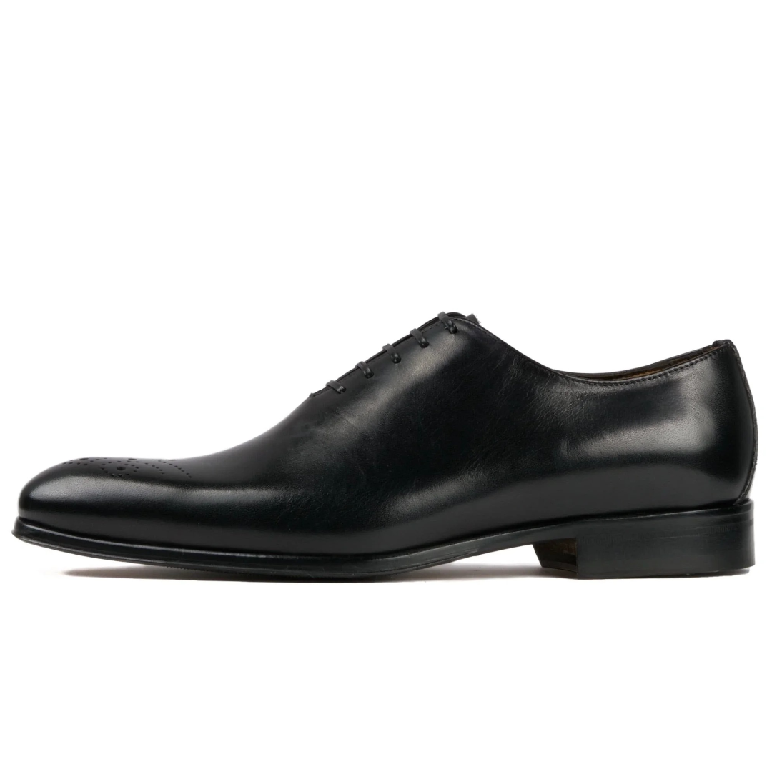Premium black leather Ellington Wholecut Brogue with classic brogue detailing