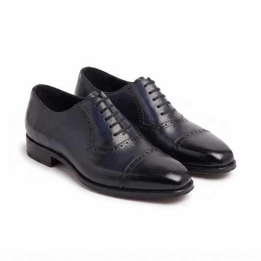 Horacio Cap-toe Adelaide Oxford Shoes for Men – Navy