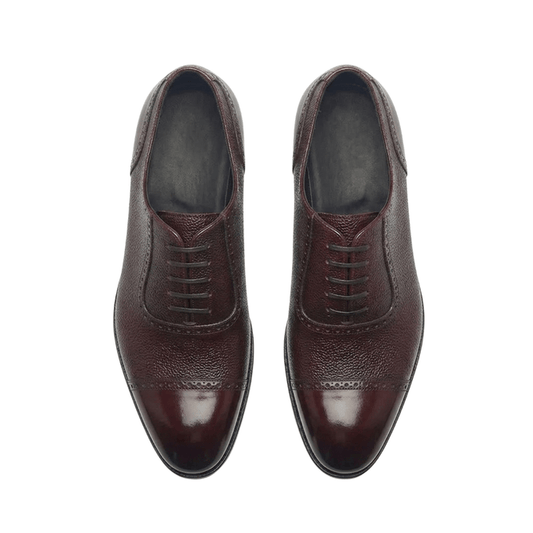 Huayra-Adelaide Oxford – Burgundy Textured Leather