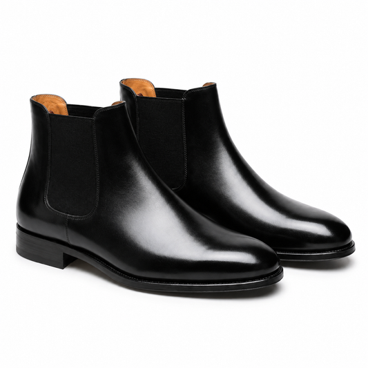 Leather Lucca Slip On Chelsea Boots