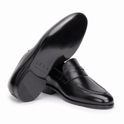 Lorenzo Men's Black Leather Shoes