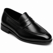 Lorenzo Men's Black Leather Shoes