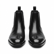 Manhattan Black Leather Chelsea Boots for Men