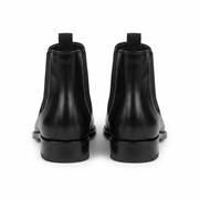 Manhattan Black Leather Chelsea Boots for Men