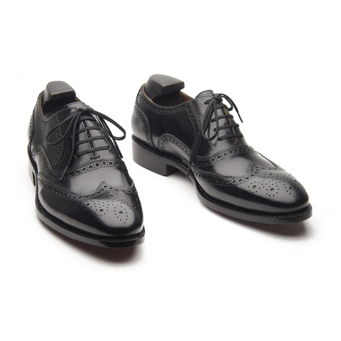 Marcell-Full Brogue Oxford - Black Box Calf | Classics