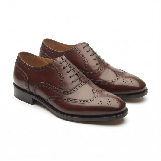 Marcell Full Brogue Oxford Shoes for Men – London Tan