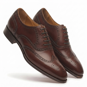 Marcell Full Brogue Oxford Shoes for Men – London Tan
