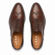 Marcell Full Brogue Oxford Shoes for Men – London Tan