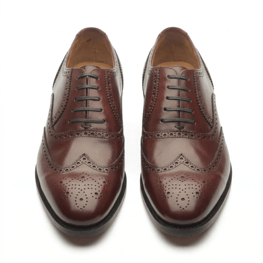 Marcell Full Brogue Oxford Shoes for Men – London Tan
