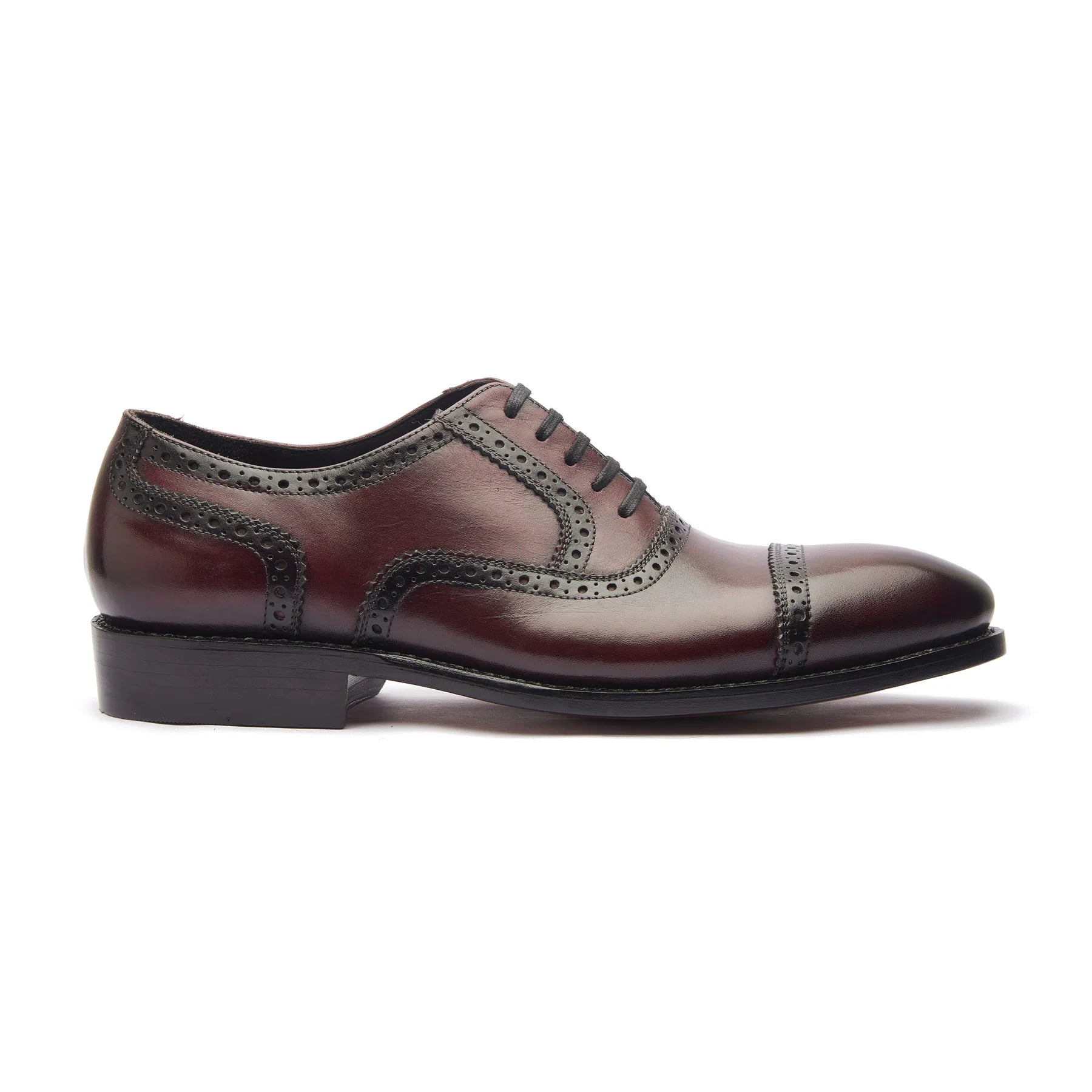 Marcus Quarter Brogue - Bordeaux | Hand-Welted Patina