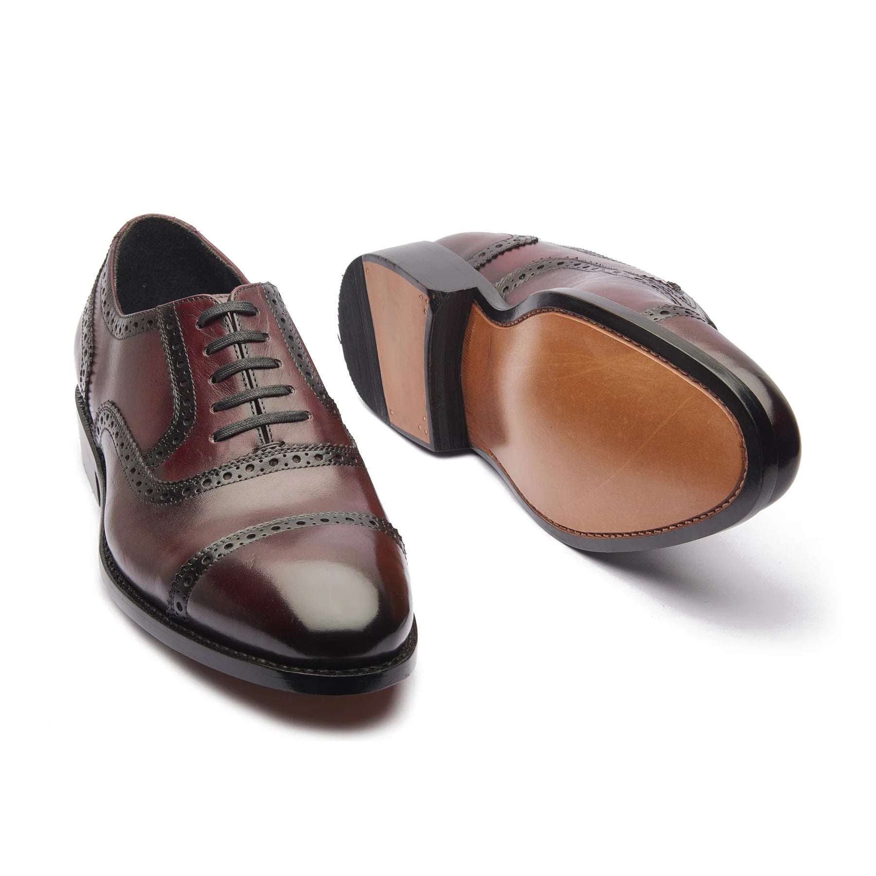 Marcus Quarter Brogue - Bordeaux | Hand-Welted Patina