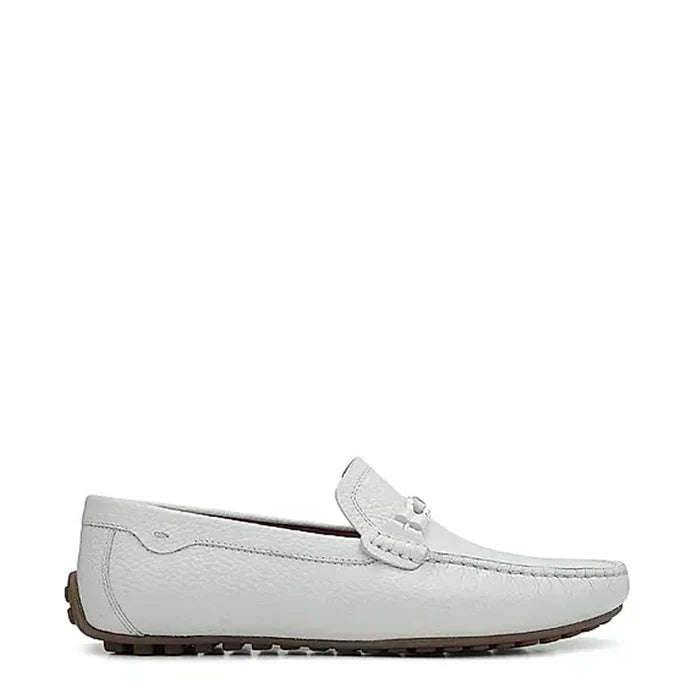 Men Textured Leather Driving Loafers