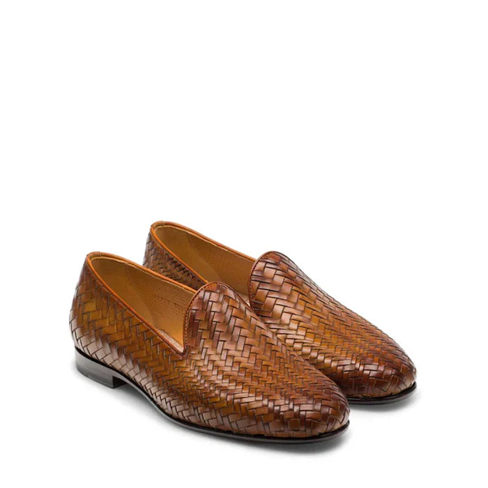 Men Casual Slip-On Leather Driving Loafers