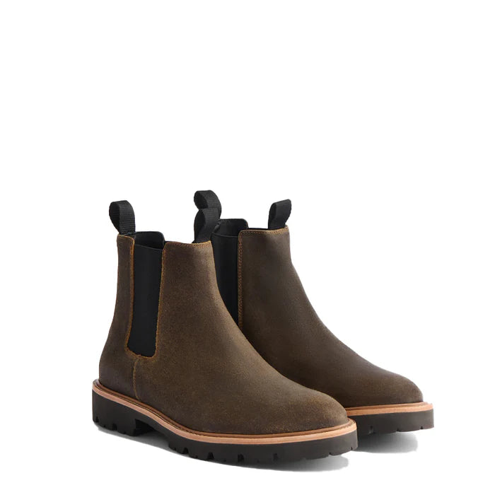 Midnight Double Strip Leather Chelsea Boots