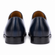 Navy Blue Leather Oxford Shoes for Men