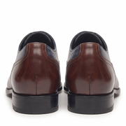 Navy & Maroon Museum Calf Balmoral Shoes for Men