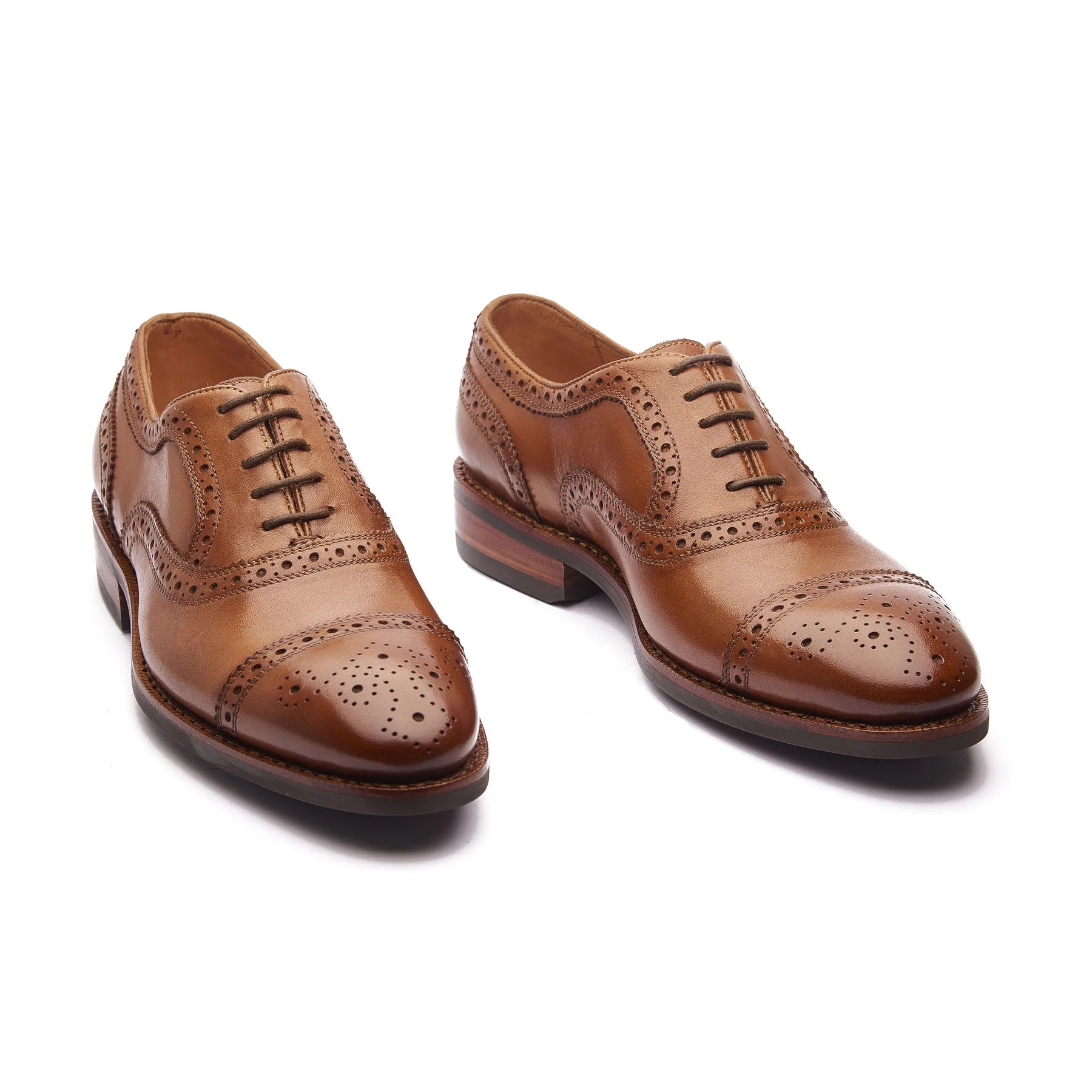 Nord Quarter Brogue - Cognac Hand Welted