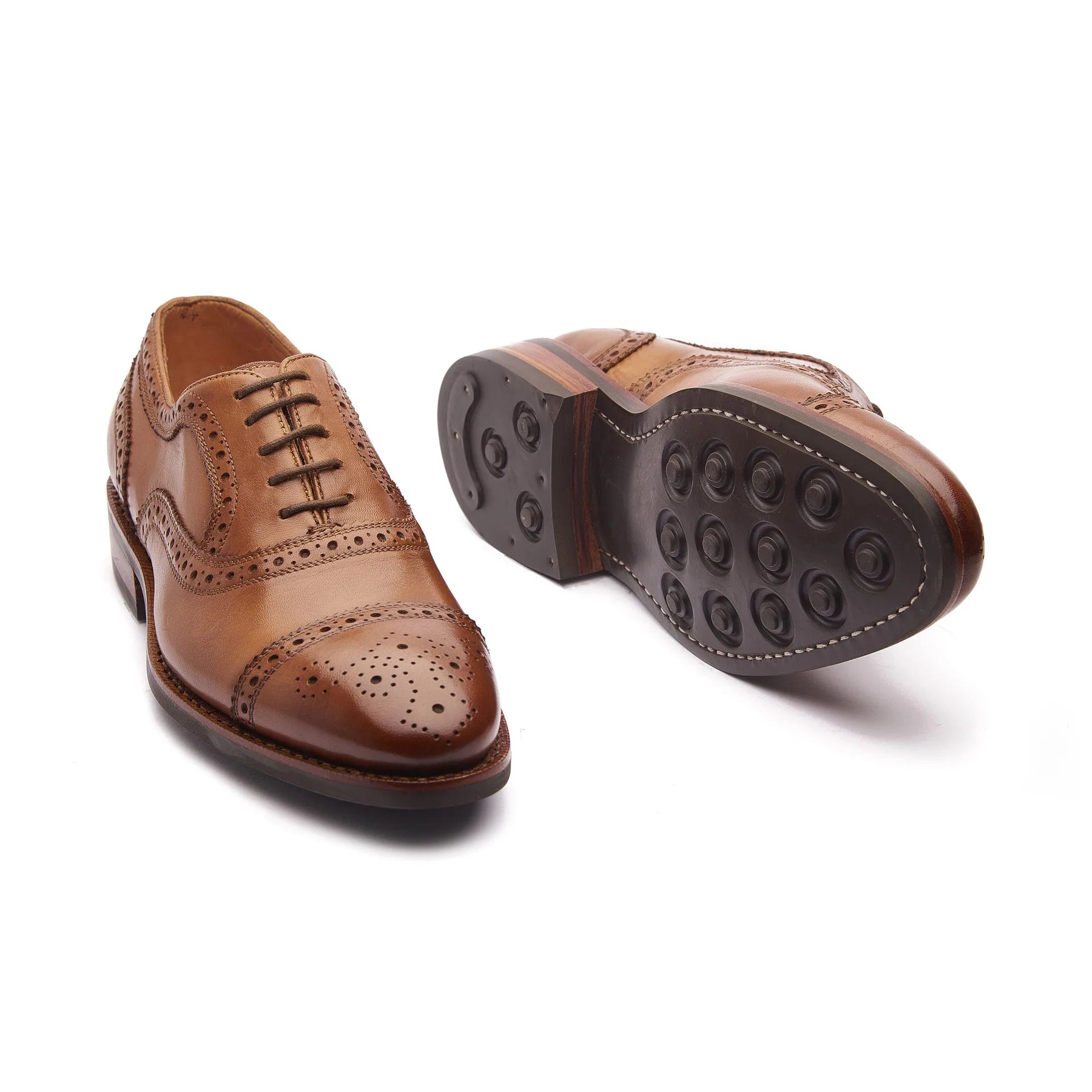 Nord Quarter Brogue - Cognac Hand Welted