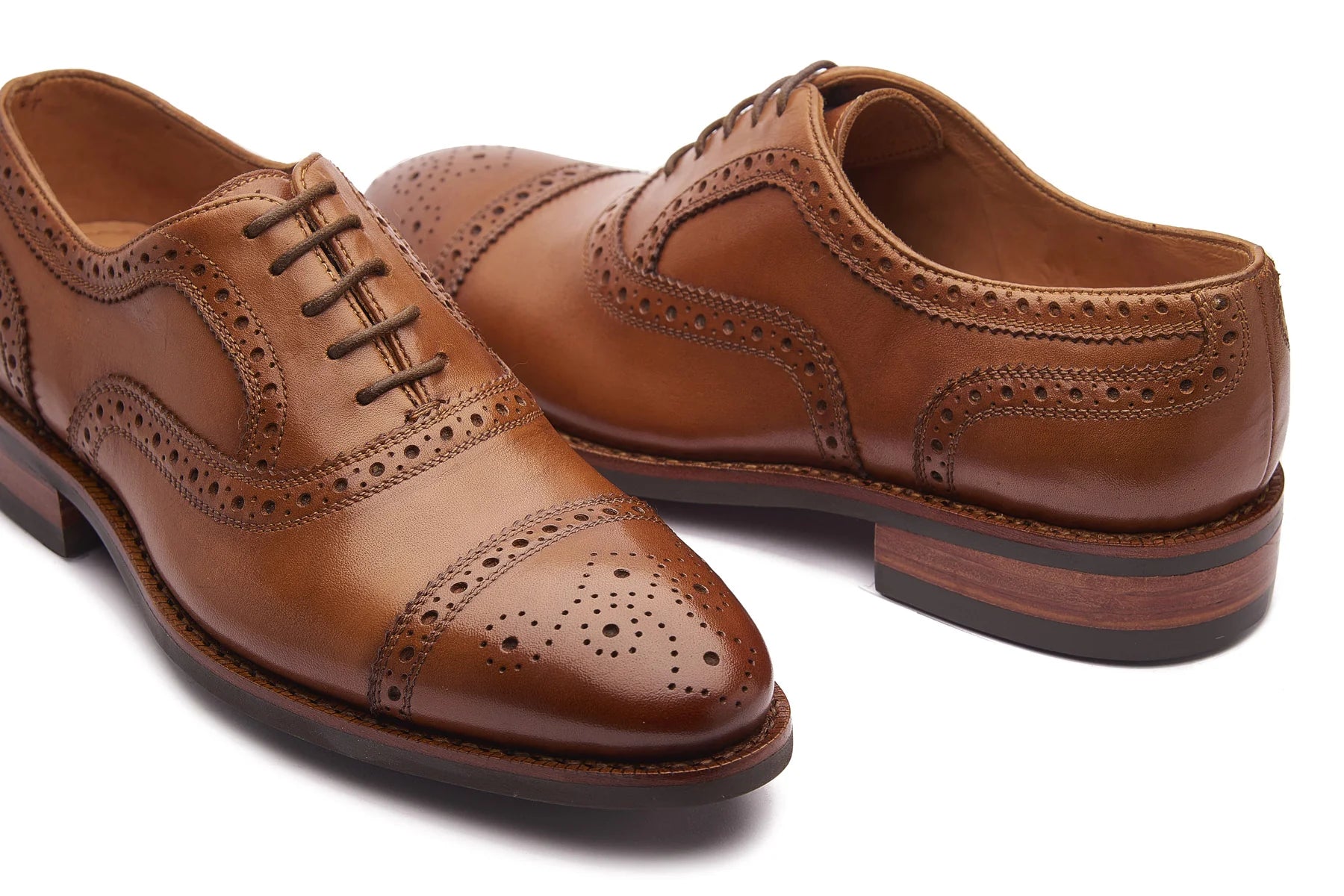 Nord Quarter Brogue - Cognac Hand Welted