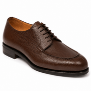 Norwegian Derby Shoes in Brown Karagrain Leather for Men