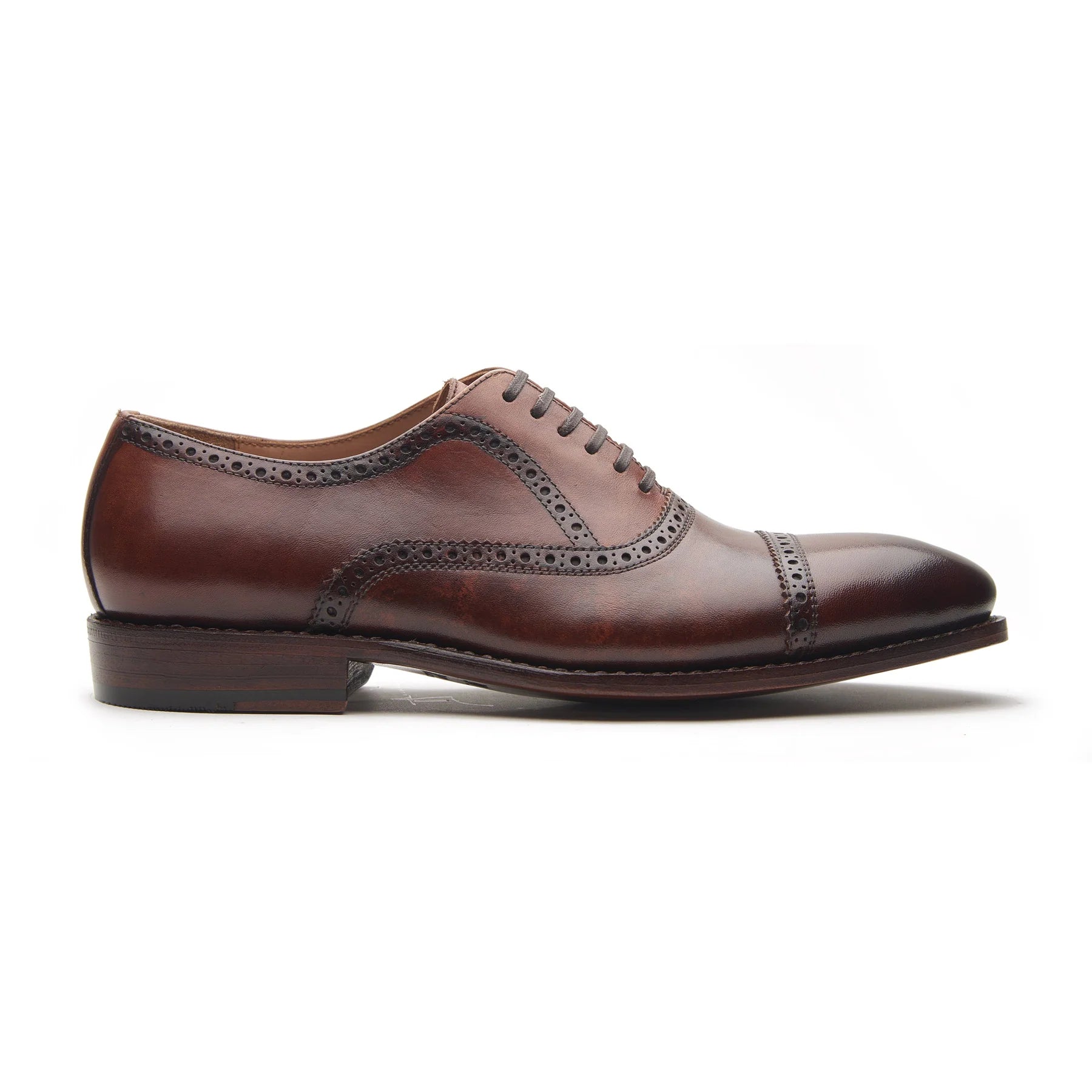 Nouveau Quarter Brogue - Smoky Whiskey Hand Welted