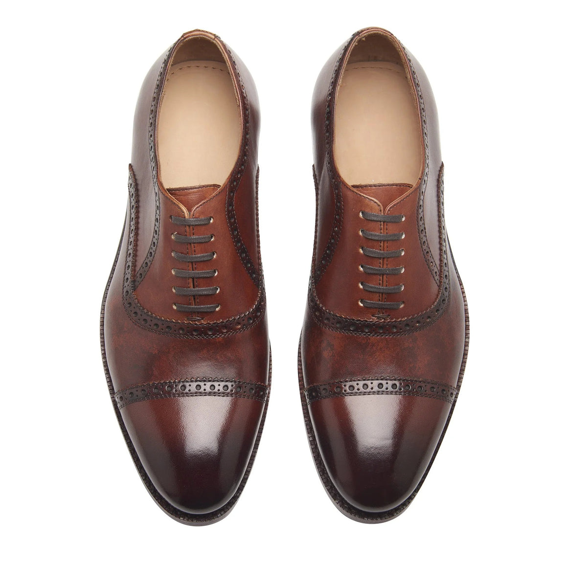 Nouveau Quarter Brogue - Smoky Whiskey Hand Welted