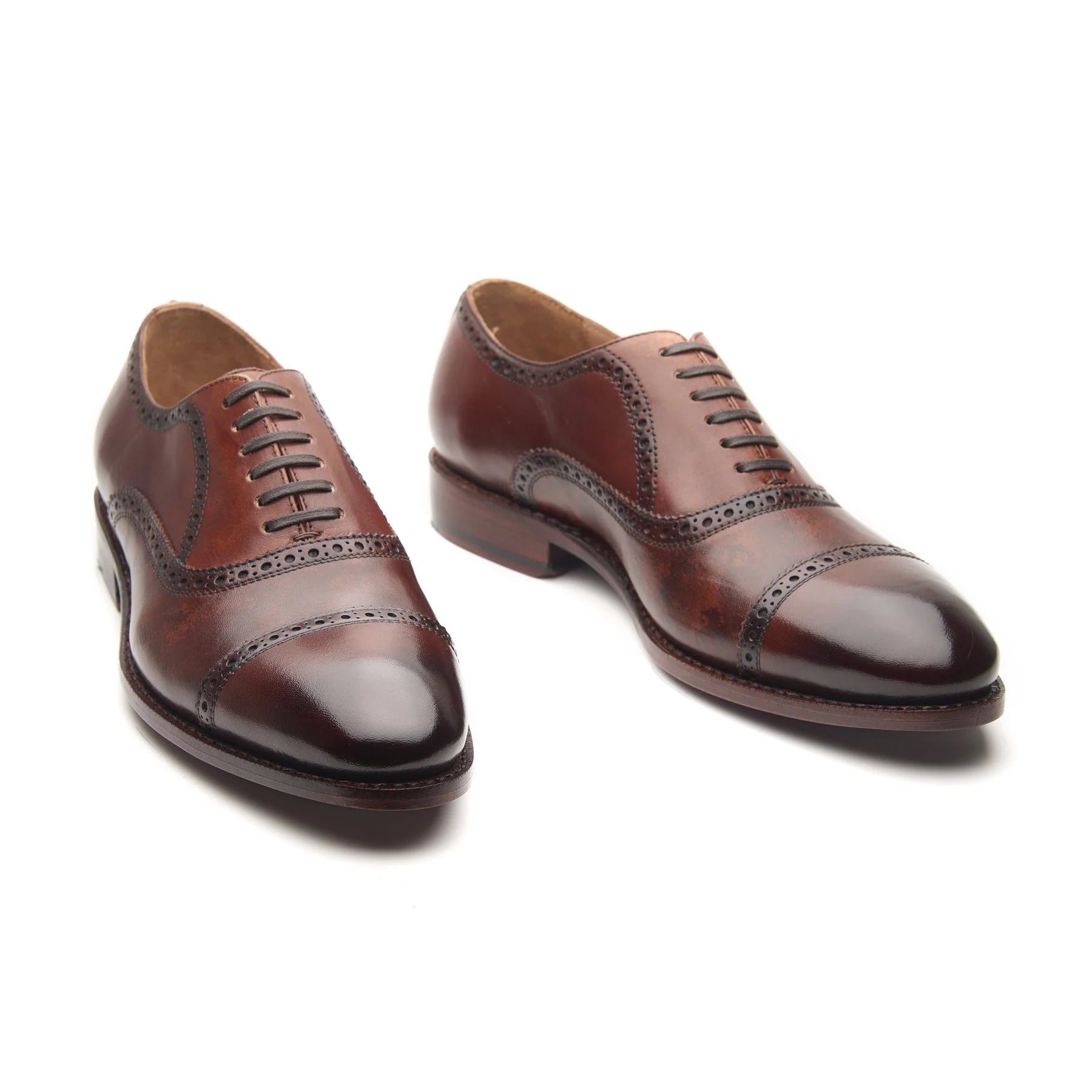 Nouveau Quarter Brogue - Smoky Whiskey Hand Welted