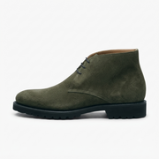 Olive Suede Chukka Boots for Men