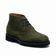 Olive Suede Chukka Boots for Men