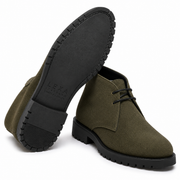 Olive Suede Chukka Boots for Men