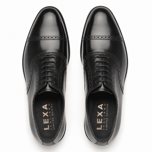 Premium Handmade Black Leather Oxford Shoes
