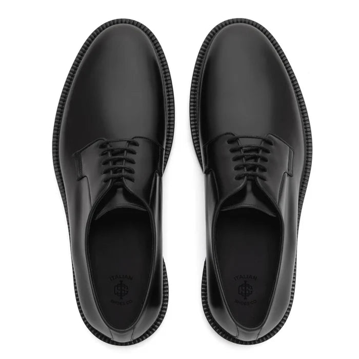 Premium Lace-Up Leather Derby Shoes