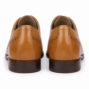 Tan Brogue Oxford Shoes for Men – Premium Wingtip