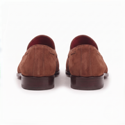 Tan Brown Leather Tassel Loafers for Men