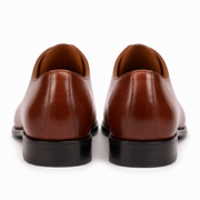 Tan Cap-Toe Oxford Shoes for Men