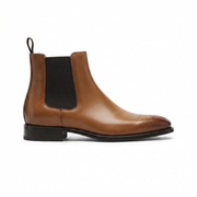 Tan Leather Chelsea Boots for Men
