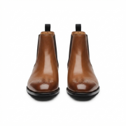 Tan Leather Chelsea Boots for Men
