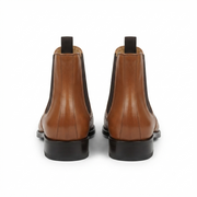 Tan Leather Chelsea Boots for Men