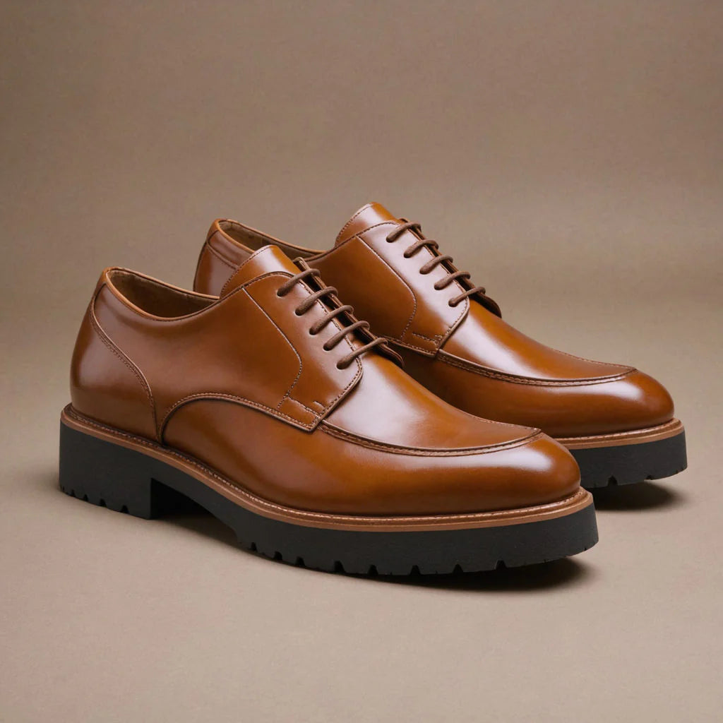 Leather Orion Chunky Derby Shoes