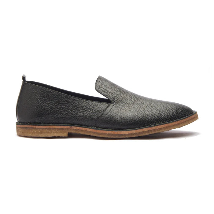 Travers All in One Slipon - Black Milled | Stitch Down