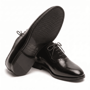 Angled shot showing the bottom of the shoe to highlight the outsole grip and craftsmanship.