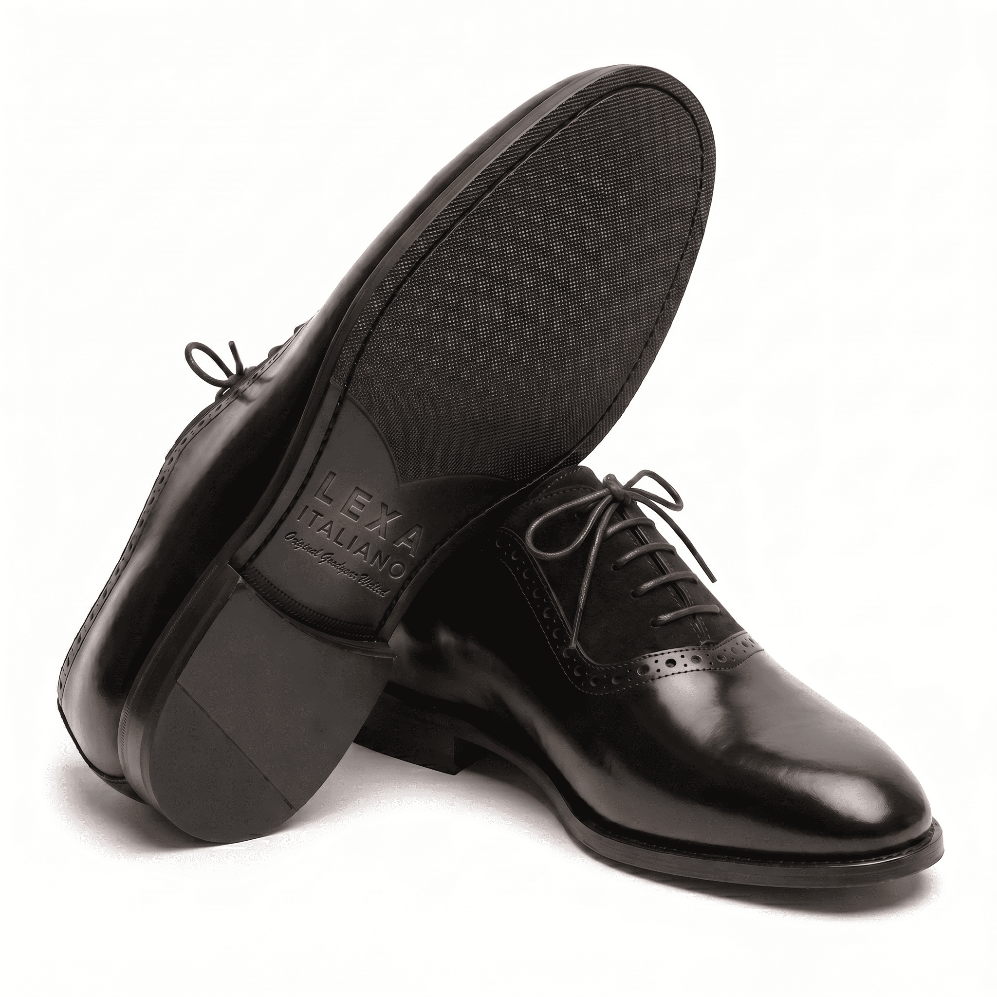 Angled shot showing the bottom of the shoe to highlight the outsole grip and craftsmanship.