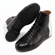 black leather boots sole grip bottom view durable outsole