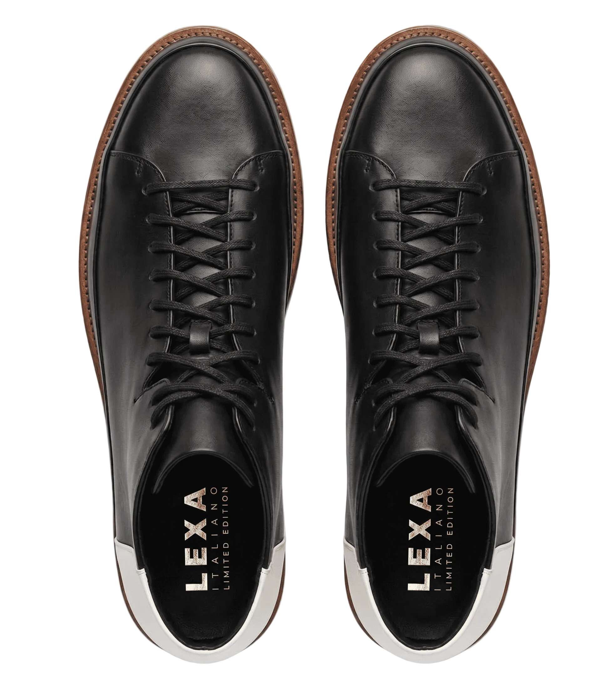 top-view-black-leather-boots-men