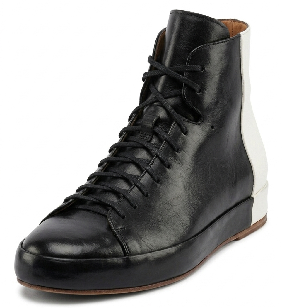 front-view-black-leather-lace-boots