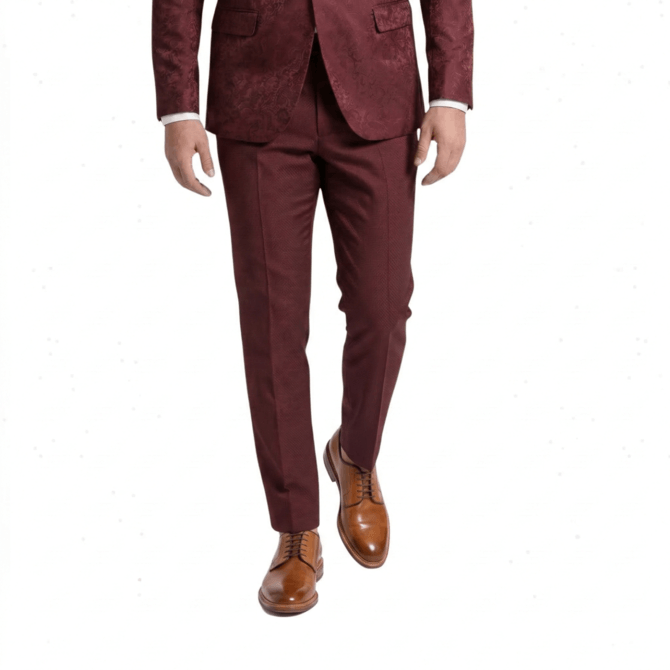 man wearing brown leather shoes with formal suit stylish look